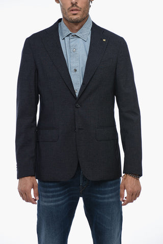CC COLLECTION Half-Lined RETAILORED Blazer with Tattersall Pattern