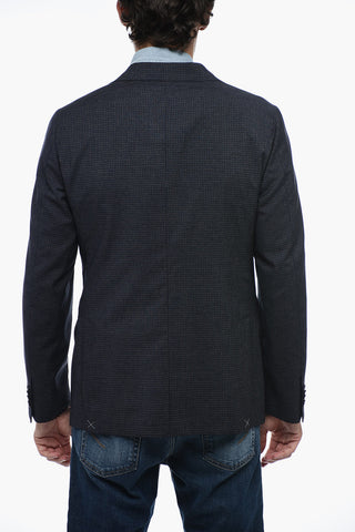 CC COLLECTION Half-Lined RETAILORED Blazer with Tattersall Pattern