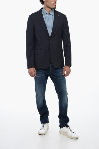 CC COLLECTION Half-Lined RETAILORED Blazer with Tattersall Pattern