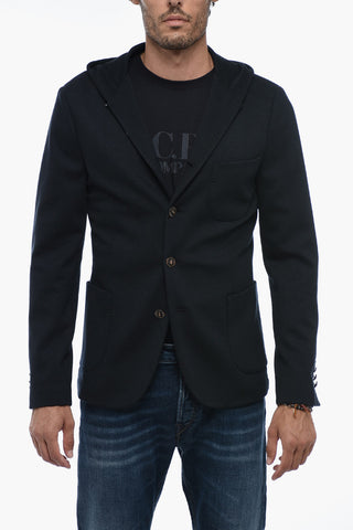 CC COLLECTION Unlined Hooded Blazer