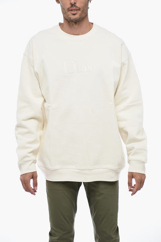 Crewneck Sweatshirt with Logoed Embrodery