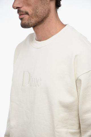 Crewneck Sweatshirt with Logoed Embrodery