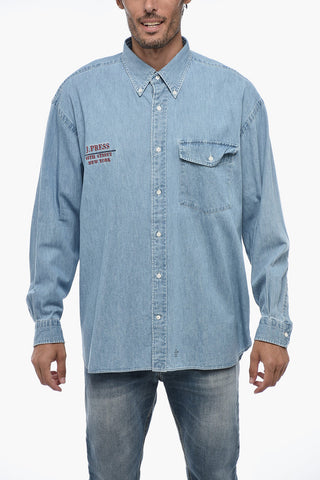 Button Down Lightweight Denim Shirt