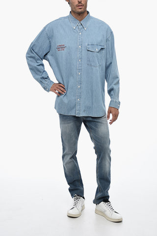 Button Down Lightweight Denim Shirt