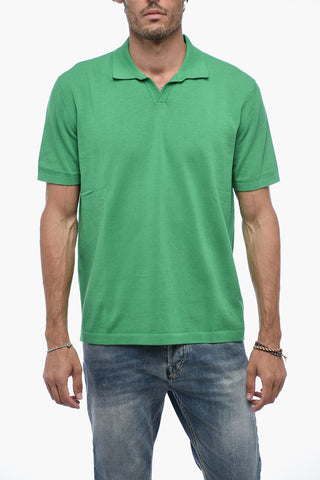 Piquet Cotton Polo with Embroidery
