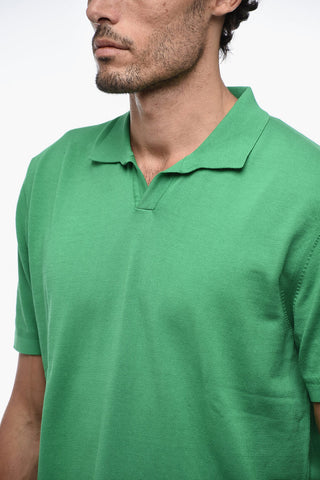 Piquet Cotton Polo with Embroidery