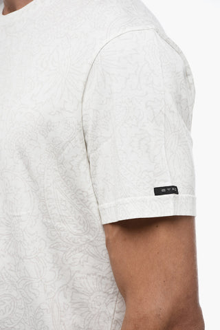 Jersey Cotton T-Shirt with Floral Pattern