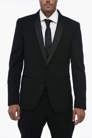 CC COLLECTION 3-Piece CERIMONIA Suit with Satin Lapel
