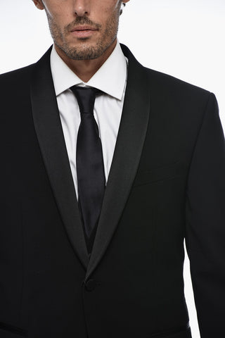 CC COLLECTION 3-Piece CERIMONIA Suit with Satin Lapel