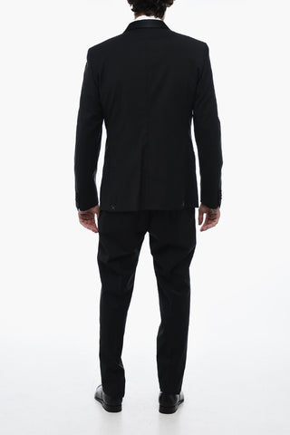 CC COLLECTION 3-Piece CERIMONIA Suit with Satin Lapel
