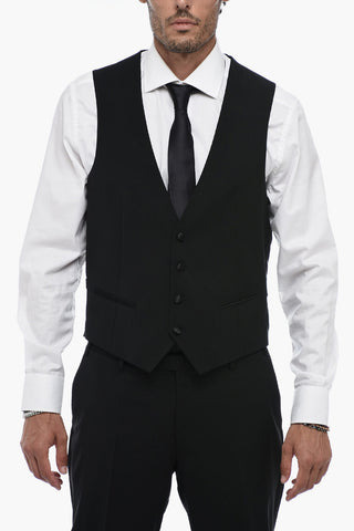 CC COLLECTION 3-Piece CERIMONIA Suit with Satin Lapel