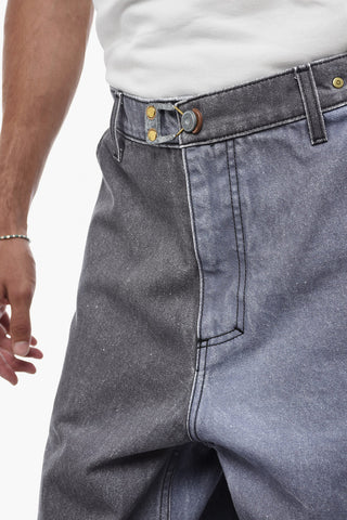 Two-toned Wide Leg Denims