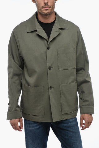 3-pocket Overshirt with Lapel