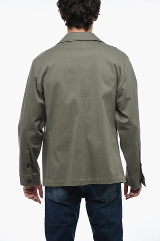 3-pocket Overshirt with Lapel