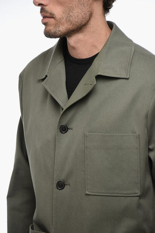 3-pocket Overshirt with Lapel
