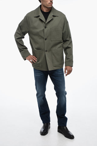 3-pocket Overshirt with Lapel