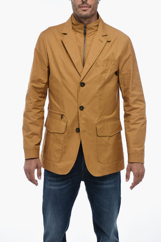 ID Cotton Blend Blazer with Removable Chest Piece