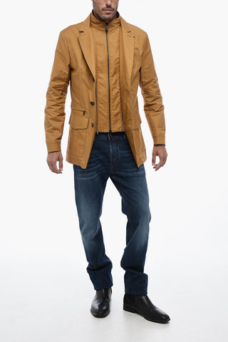 ID Cotton Blend Blazer with Removable Chest Piece