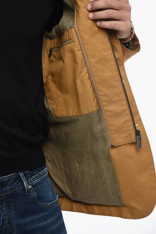 ID Cotton Blend Blazer with Removable Chest Piece