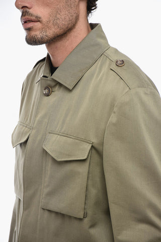 CC COLLECTION Overshirt Utility con Abbottonatura Nascosta