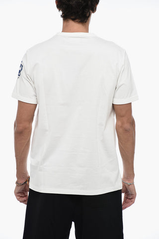Crewneck T-shirt with GRID Print