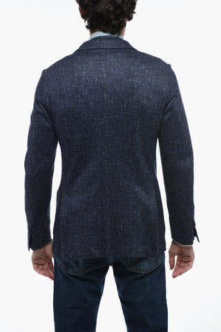 ID Linen Blend Blazer with Removable Chest Piece