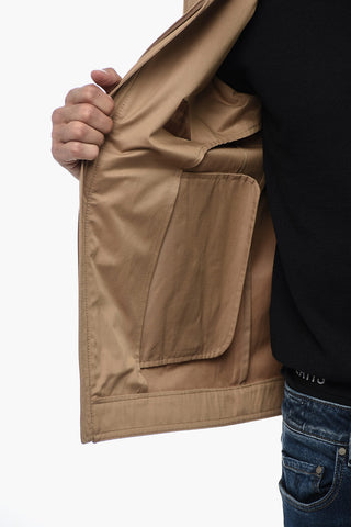 ID Overshirt con Chiusura a Zip e Bottoni Logati