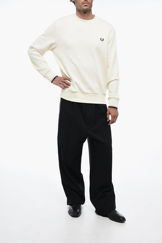 Brushed Sweatshirt with Embroidery