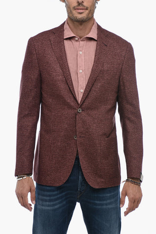 Patch Pockets Silk Blazer