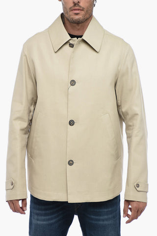 Overshirt in Misto Seta con Spacco Posteriore