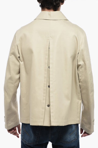 Overshirt in Misto Seta con Spacco Posteriore