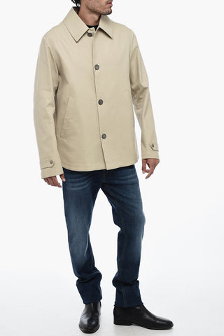 Overshirt in Misto Seta con Spacco Posteriore