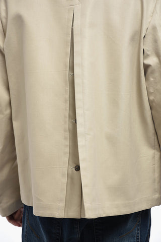 Overshirt in Misto Seta con Spacco Posteriore