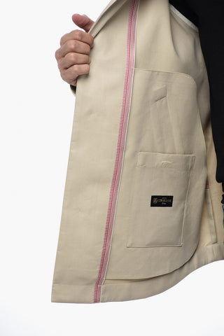 Overshirt in Misto Seta con Spacco Posteriore