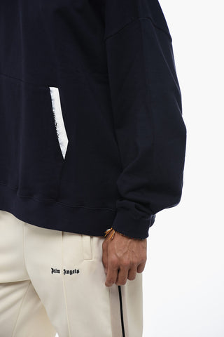 Felpa SARTORIAL TAPE in Cotone Garzato