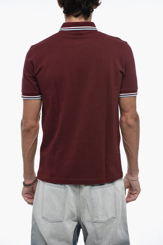 Piquet Cotton Polo with Embroidery