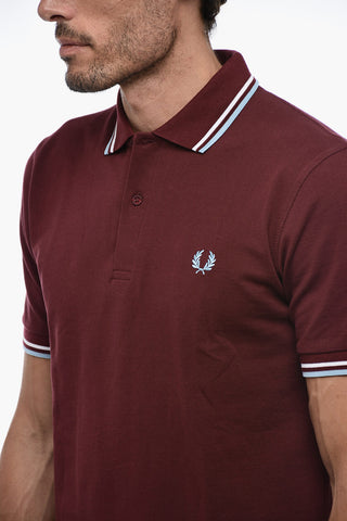Piquet Cotton Polo with Embroidery