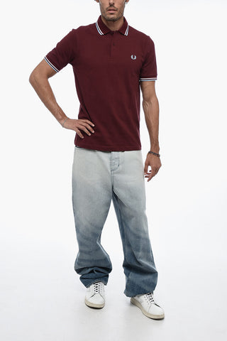 Piquet Cotton Polo with Embroidery