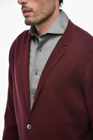 Blazer Sfoderato In Cotone Con Tasche A Toppa