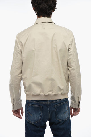 Overshirt con Chiusura Zip e Tasche ad Aletta