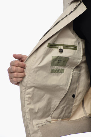 Overshirt con Chiusura Zip e Tasche ad Aletta