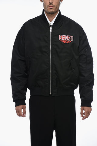 FLIGTH Bomber Jacket with Logoed Patchwork