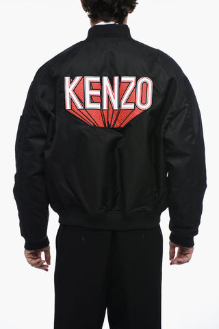 FLIGTH Bomber Jacket with Logoed Patchwork