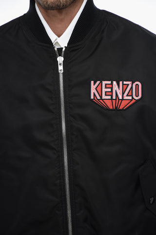 FLIGTH Bomber Jacket with Logoed Patchwork