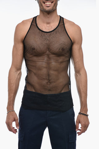 Mesh Sleeveless Tank Top