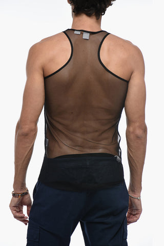 Mesh Sleeveless Tank Top