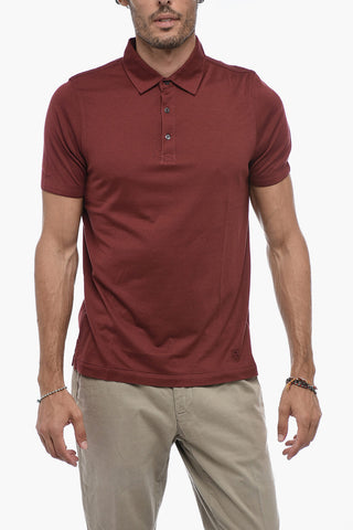 Silk Short Sleeeved Polo