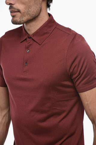 Silk Short Sleeeved Polo