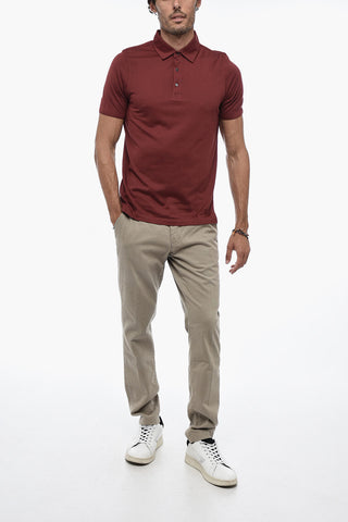 Silk Short Sleeeved Polo