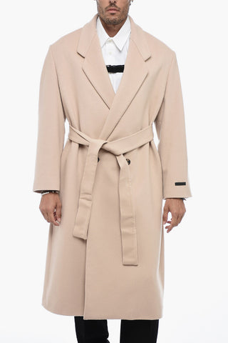 Double-Breast Over Coat with Buckle